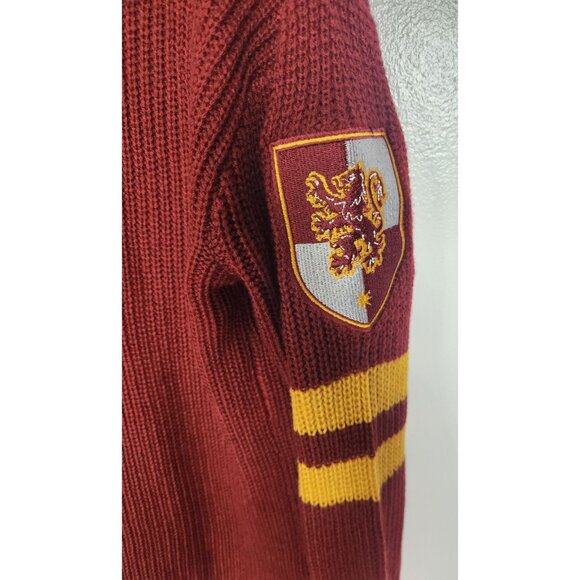Harry Potter Women's Sz. S Red & Gold Gryffindor Sweater Dress - Picture 7 of 8